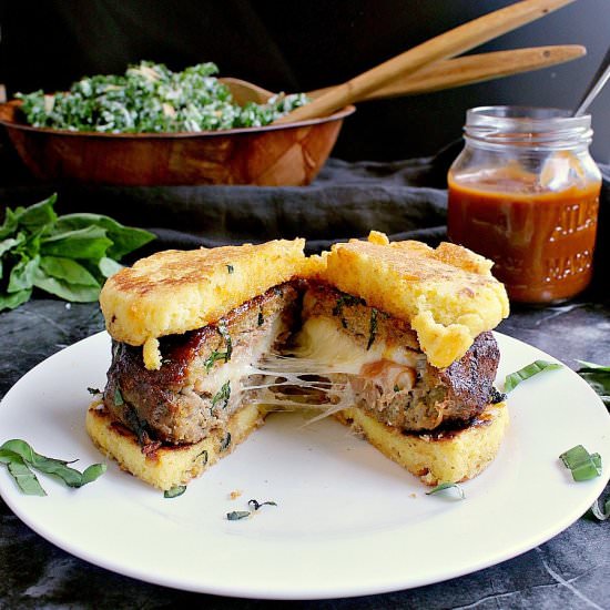 Stuffed Low Carb Burgers