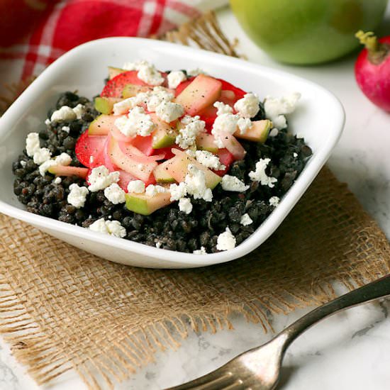 Braised Black Lentils