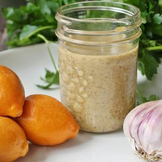 Preserved Lemon Tahini Dressing