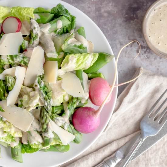 Asparagus Salad-Lemon Chia Dressing