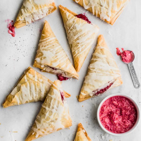 Raspberry Vegan Turnovers