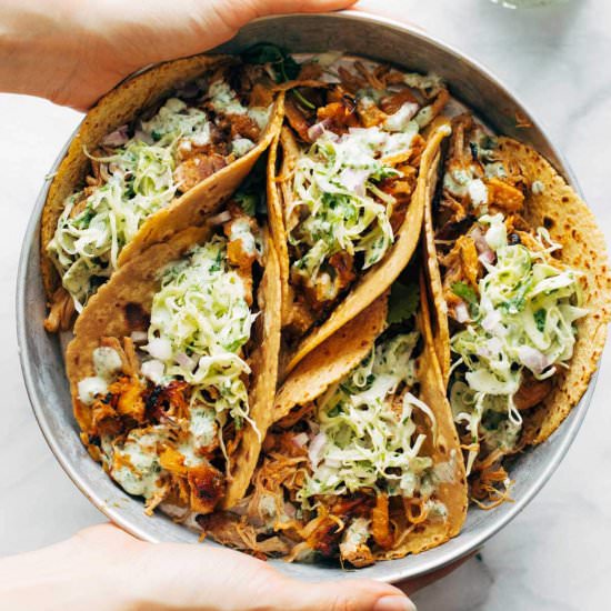 Instant Pot Hawaiian Chicken Tacos