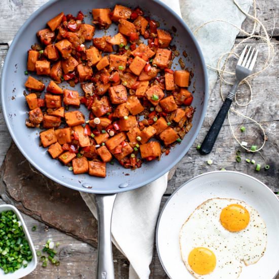 Sweet potato breakfast hash