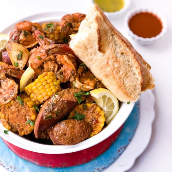 smoked shrimp boil