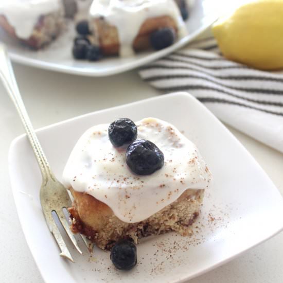 Lemon Blueberry Cinnamon Buns