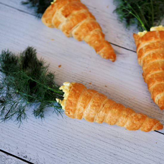 “Carrot” Egg Salad Cups