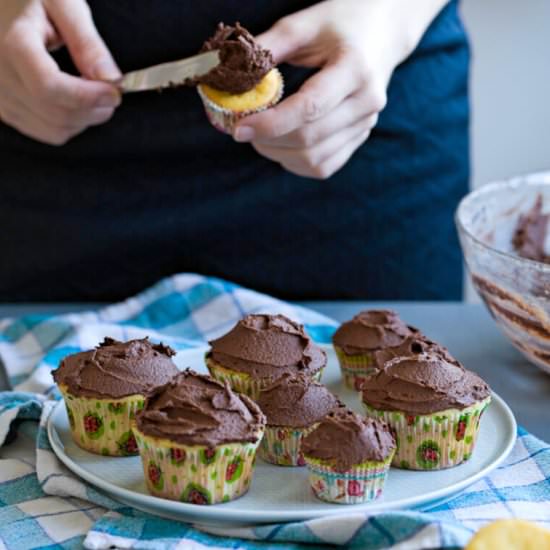 Ricotta Cupcakes with Chocolate