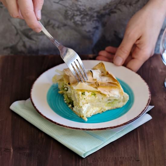 Broccoli Filo Pie