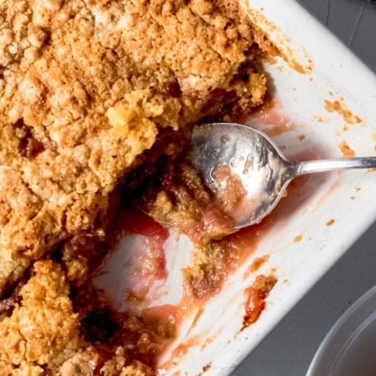 Rhubarb Dump Cake