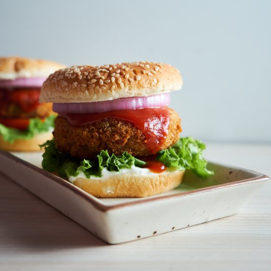 Kidney Beans Burger (Vegan)