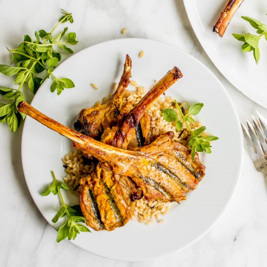 TANDOORI GRILLED LAMB CHOPS
