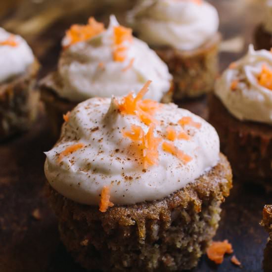 Low Carb Carrot Cake Cupcakes