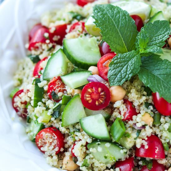 Mint Tomato Quinoa Salad