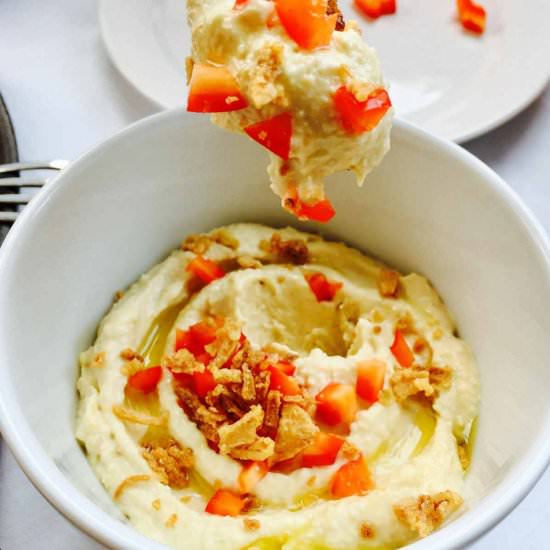 Homemade delicious hummus