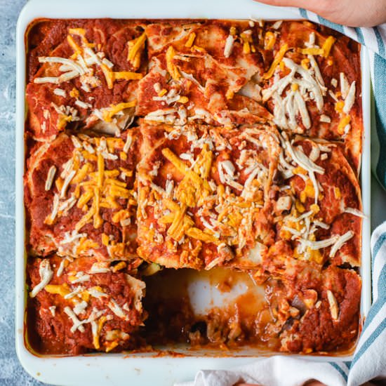 Vegan Enchilada Lasagna