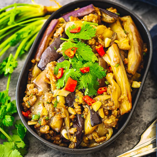 eggplant with magic sauce
