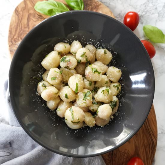 Tomato Mozzarella Stuffed Gnocchi
