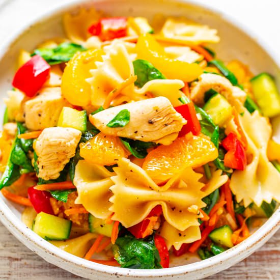 Mandarin Orange Chicken Pasta Salad