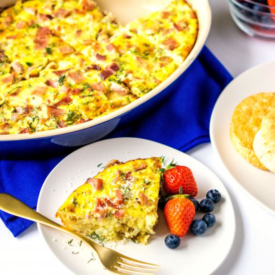 Ham and Cheese Brunch Bake