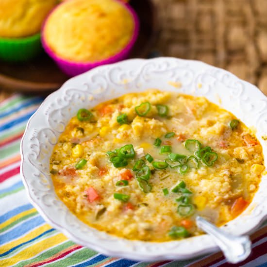 Caribbean chicken soup