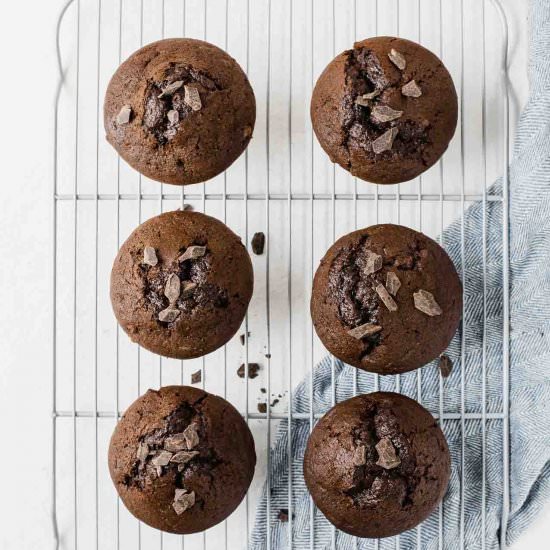 Chocolate Zucchini Muffins