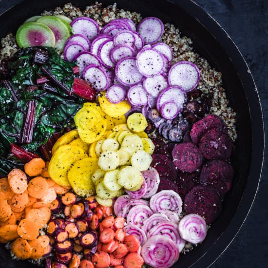 Veggie Rainbow Quinoa Bowl