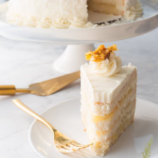 Piña Colada Layer Cake