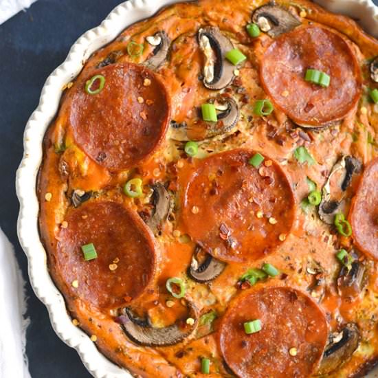 Low Carb Pizza Frittata