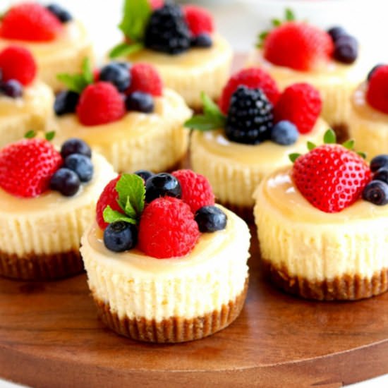 Gluten-Free Mini Cheesecakes