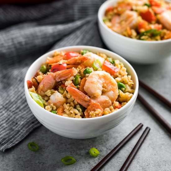 Red Curry Shrimp Fried Rice