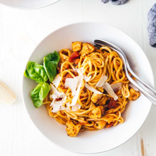 Instant Pot Chicken Spaghetti