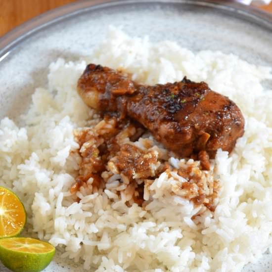 Filipino Chicken Adobo in Calmansi