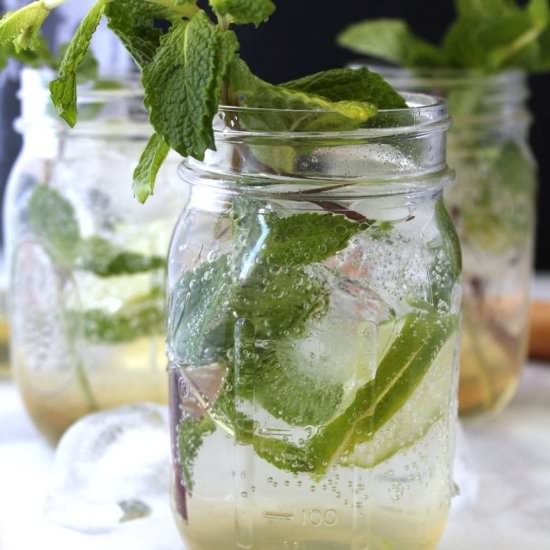 Refreshing Mint Lime Soda
