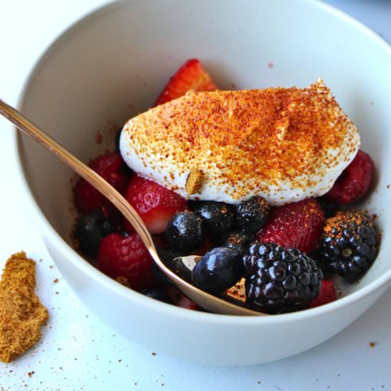 Berries, Cream, Orange Liqueur