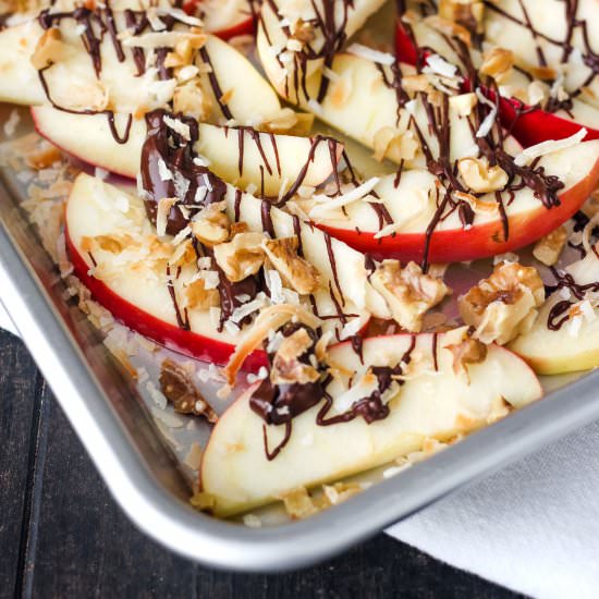 Apple Nachos For Two
