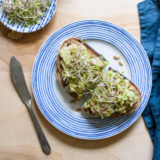 Avocado-Bean Toast