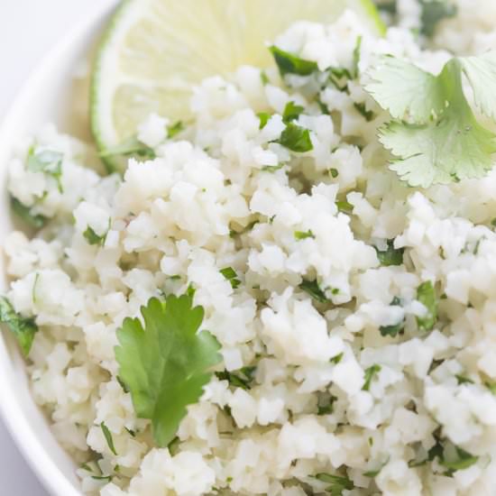 Cilantro Lime Cauliflower Rice