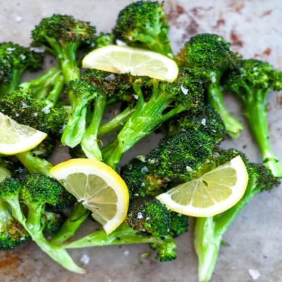 Roasted Air Fryer Broccoli