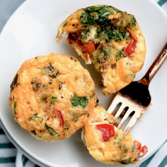 cheese & veggie egg cups