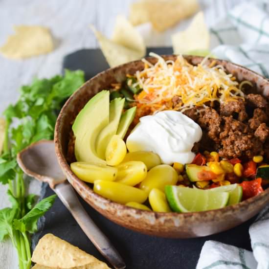 Ground Beef Taco Bowl
