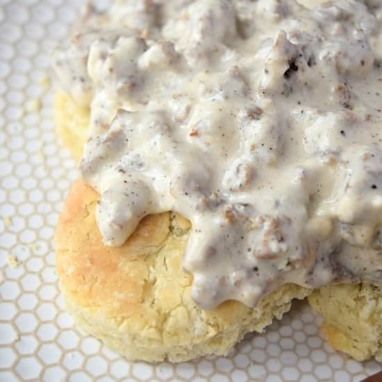 Gluten free Biscuits and Gravy