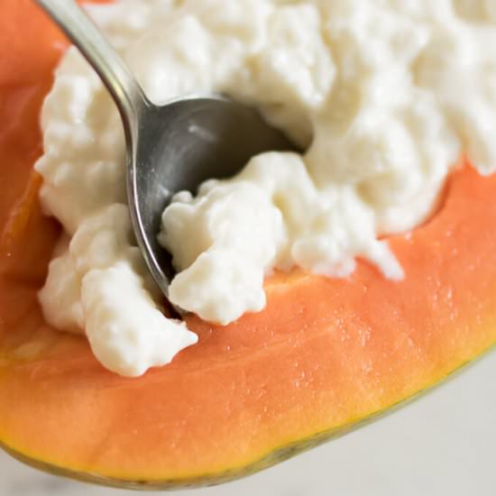 Cottage Cheese Papaya