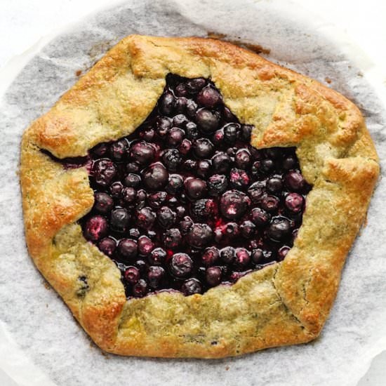 Low Sugar Blueberry Galette