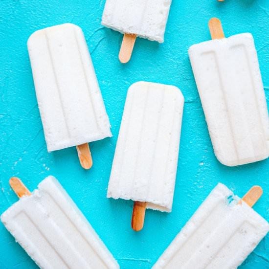Vegan Marshmallow Coconut Popsicles