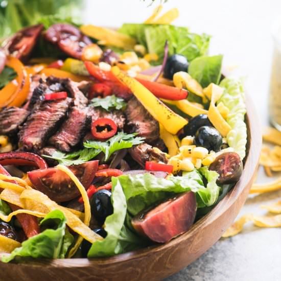 Mexican Fajita Steak Salad