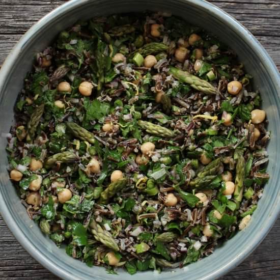 Wild Rice Asparagus Salad