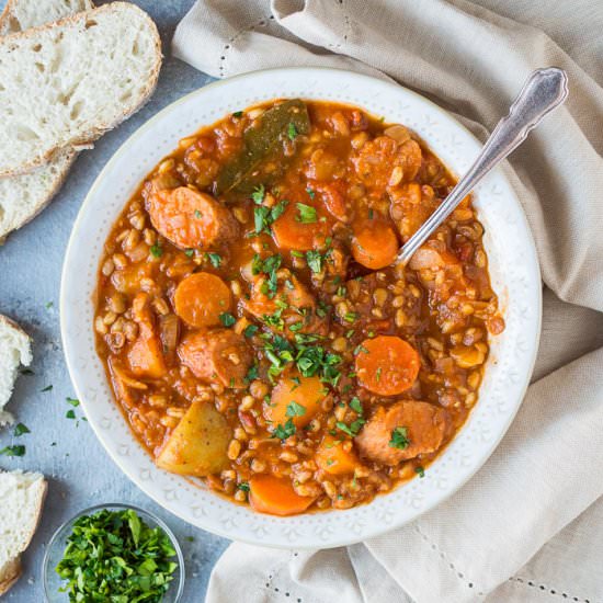 Vegan Sausage Casserole