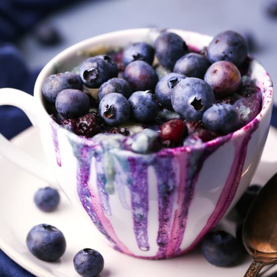 Blueberry Muffin Mug Cake