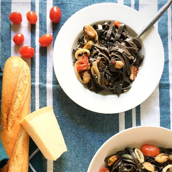 Black Seafood Pasta