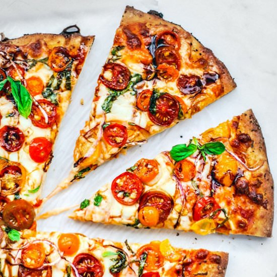 easy bruschetta pizza